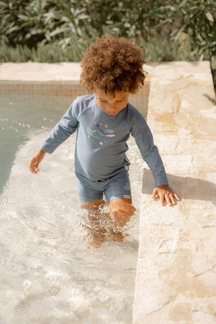 Langärmeliges Schwimmshirt Ocean Blue | Little Dutch