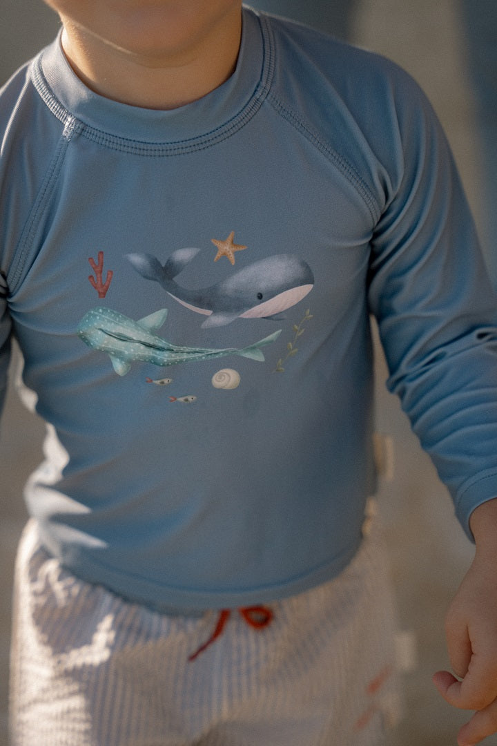Langärmeliges Schwimmshirt Ocean Blue | Little Dutch