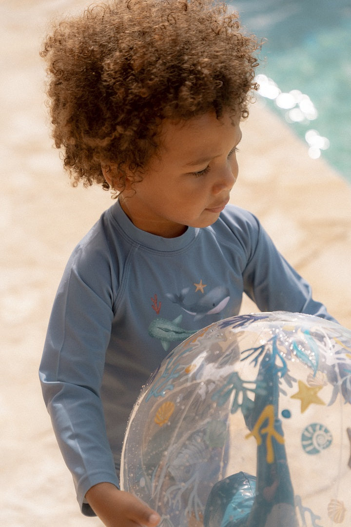 Langärmeliges Schwimmshirt Ocean Blue | Little Dutch