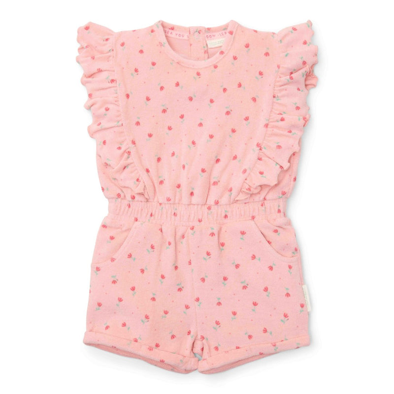 Spielanzug Sunny Flowers Blush Pink | Little Dutch