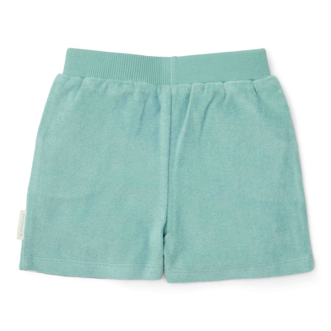 T-Shirt und Shorts Seashells and Stripes Surf Blue | Little Dutch