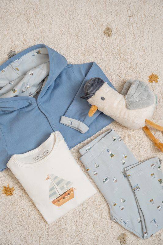 Langarmshirt Sailors Bay Sailboat White | Little Dutch
