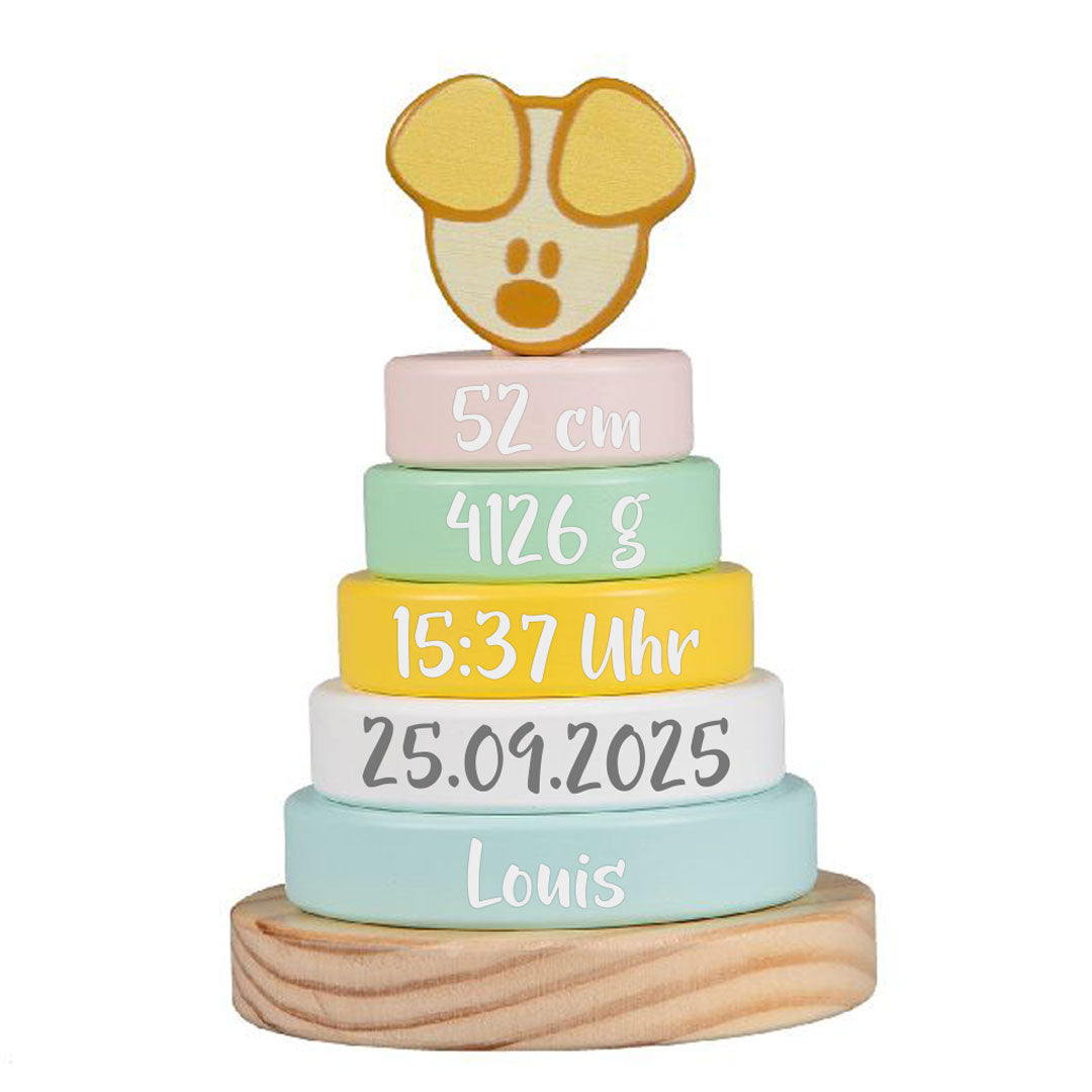 Wusel & Pip Pip-Baby Stapelturm zur Geburt | Rubo Toys