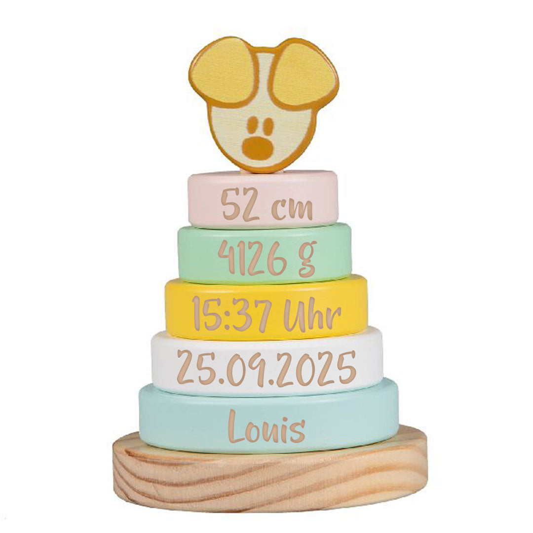 Wusel & Pip Pip-Baby Stapelturm zur Geburt | Rubo Toys