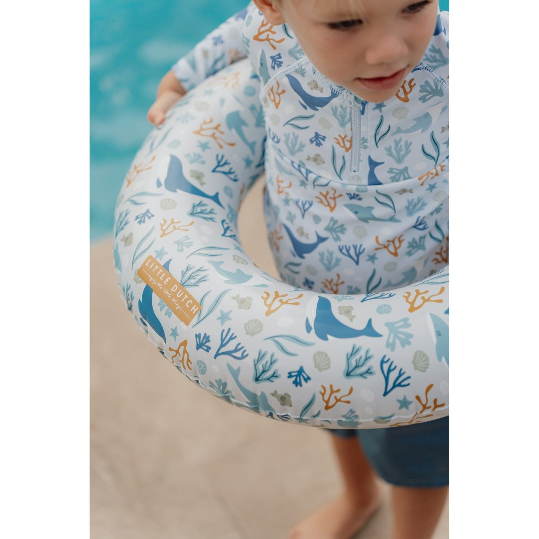 Swimming ring Ocean Dreams blue 50 cm | Little Dutch