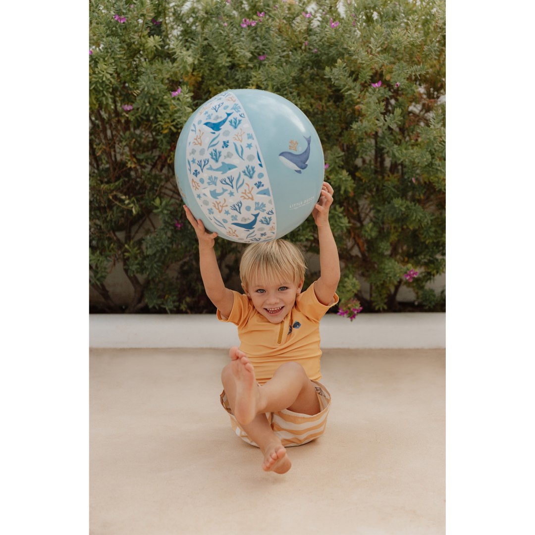 Strandball Ocean Dreams Blau 35 cm | Little Dutch