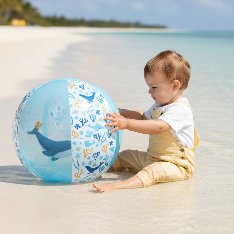 Strandball Ocean Dreams Blau 35 cm | Little Dutch