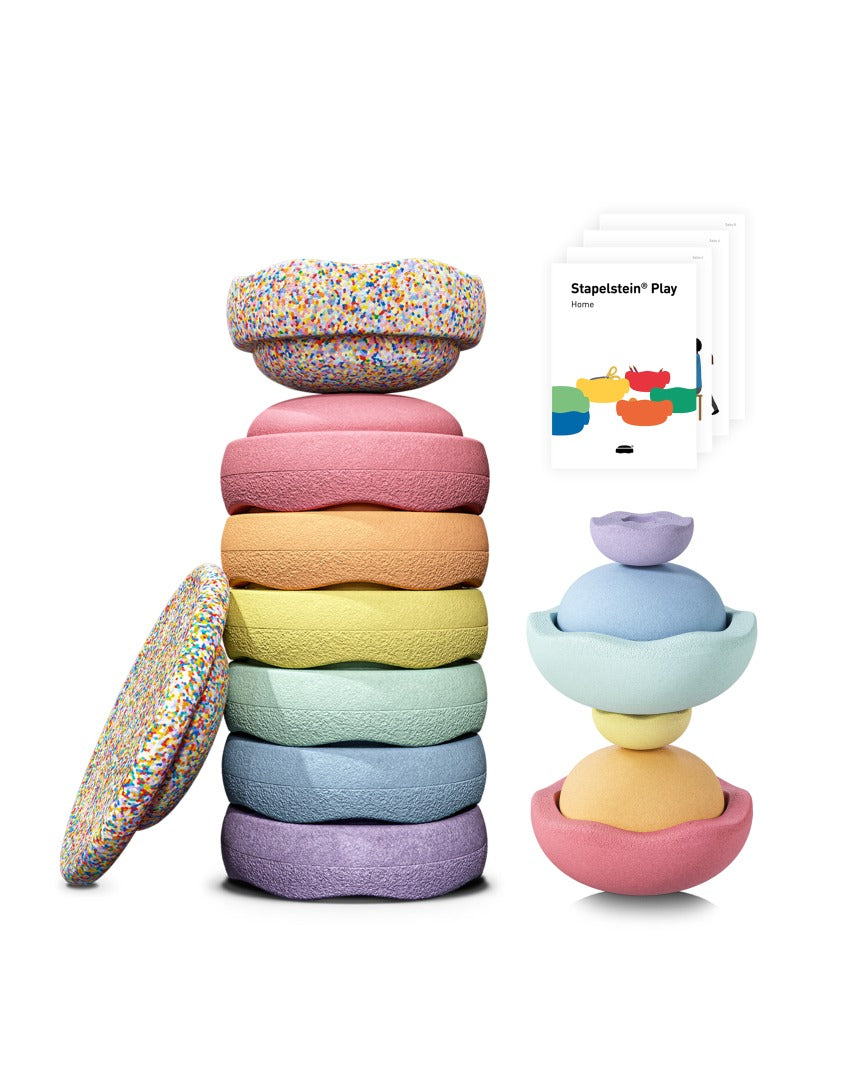 OFFER set: Free Balance Board & Digital Play + Stapelstein All In Set pastel | Stapelstein