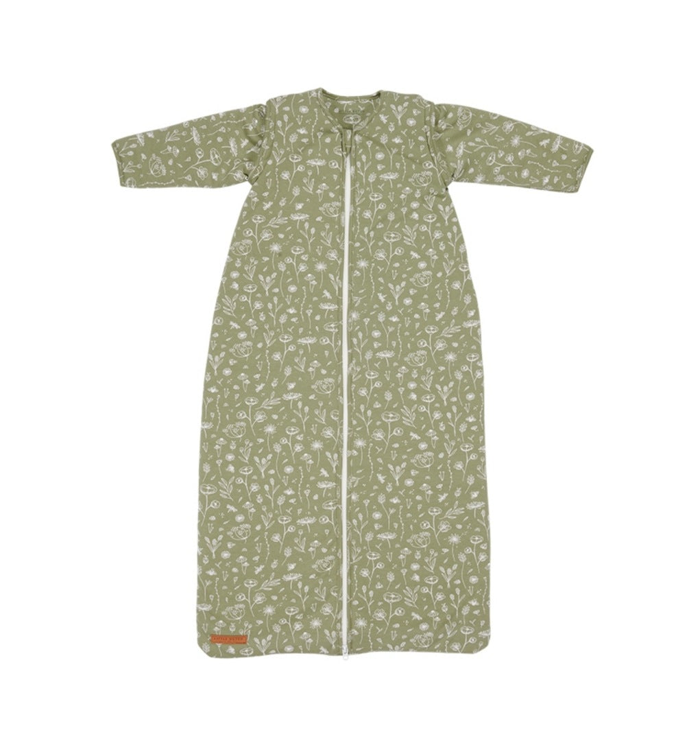 Schlafsack Winter 70 cm Wild Flowers Olive | Little Dutch