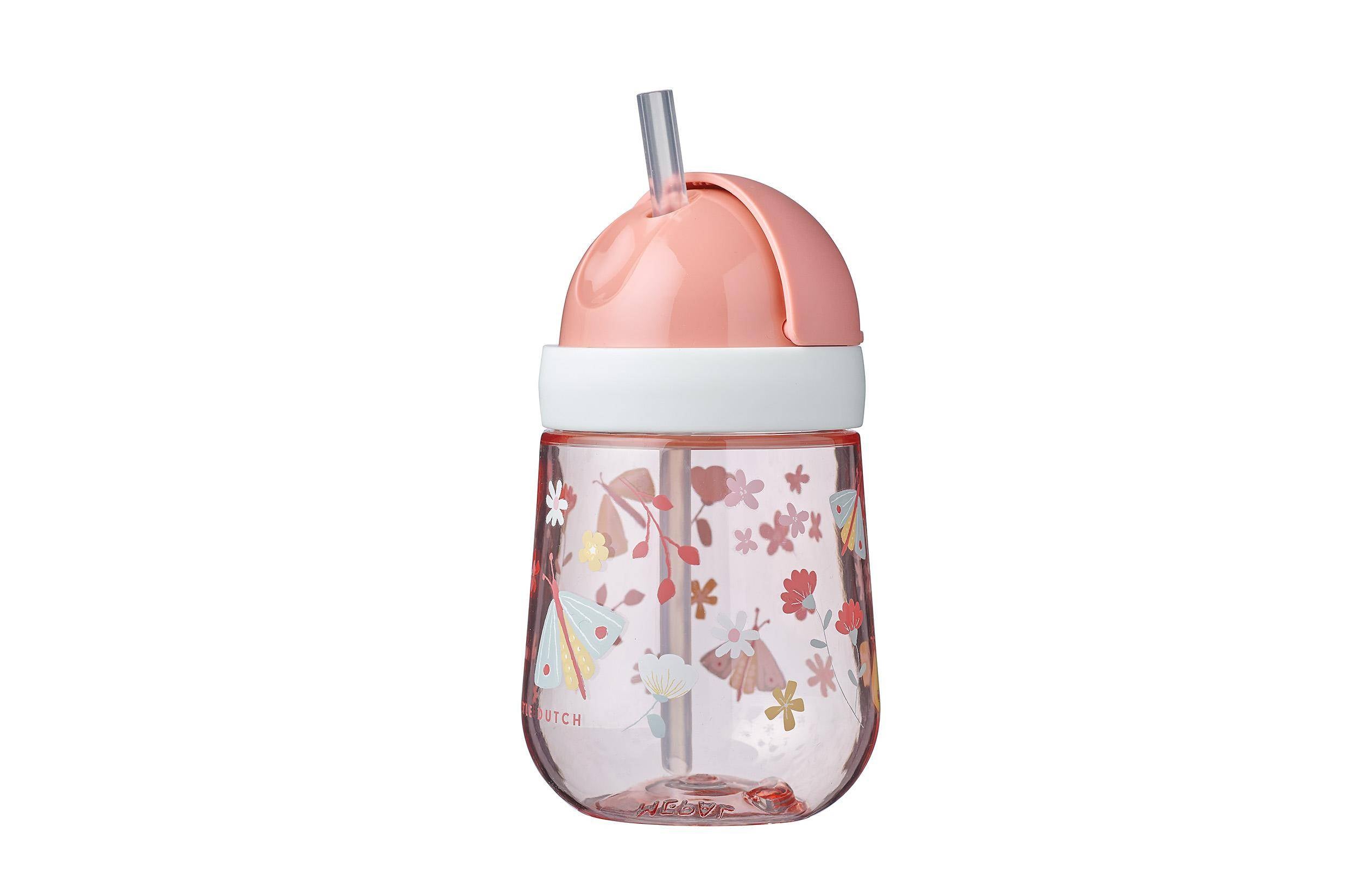Mepal x Little Dutch Gobelet avec paille Mio 300 ml Fleurs et Papillons | Mepal x Little Dutch
