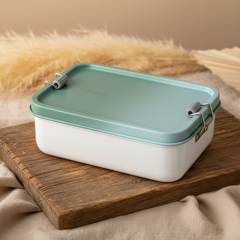 Lunchbox Stainless Steel Solid olive/green | Lässig