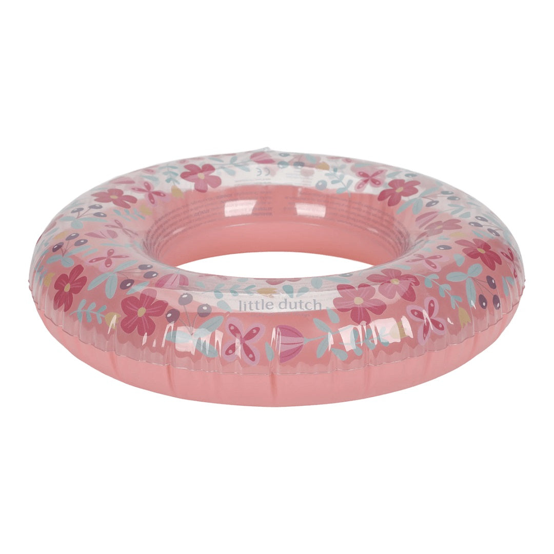 Swimming ring Pink Flower Ø 50 cm | Little Dutch