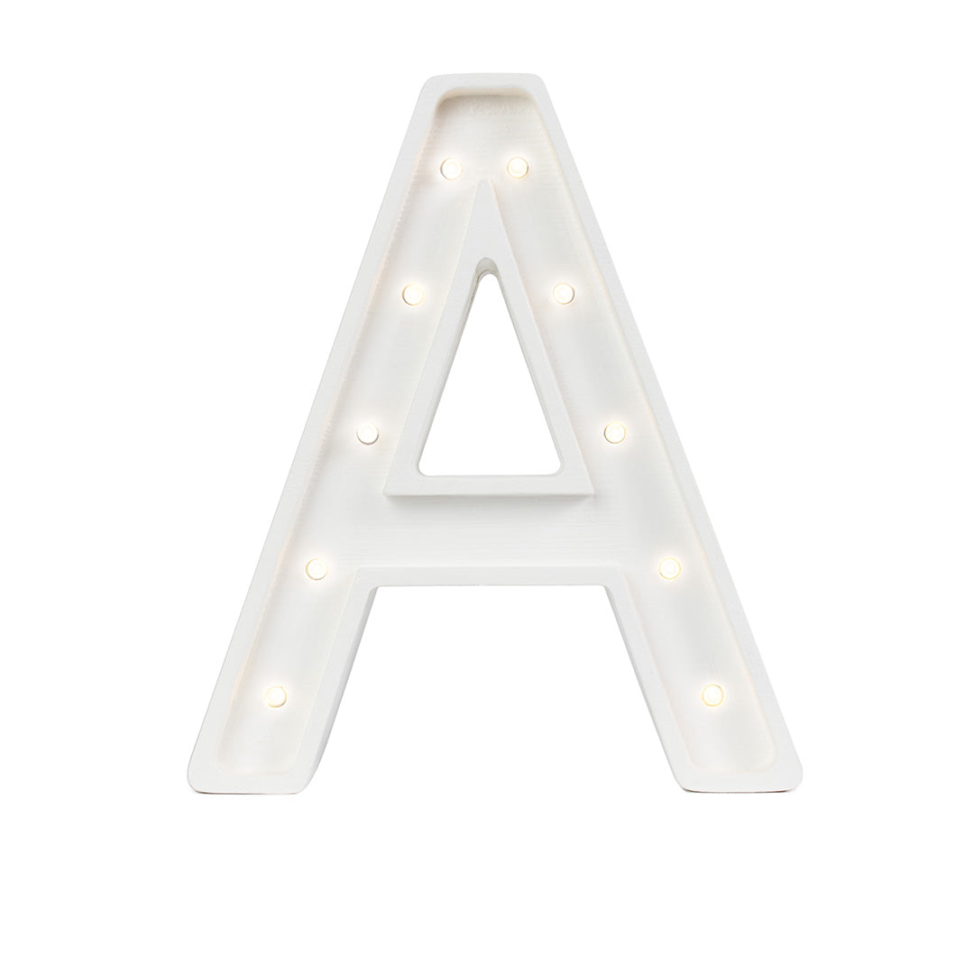 Buchstaben-Lampe mini A weiss | Little Lights