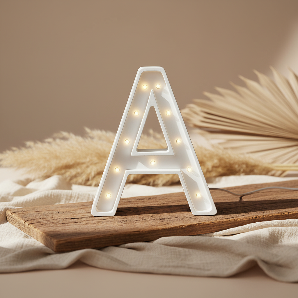 Buchstaben-Lampe mini A weiss | Little Lights