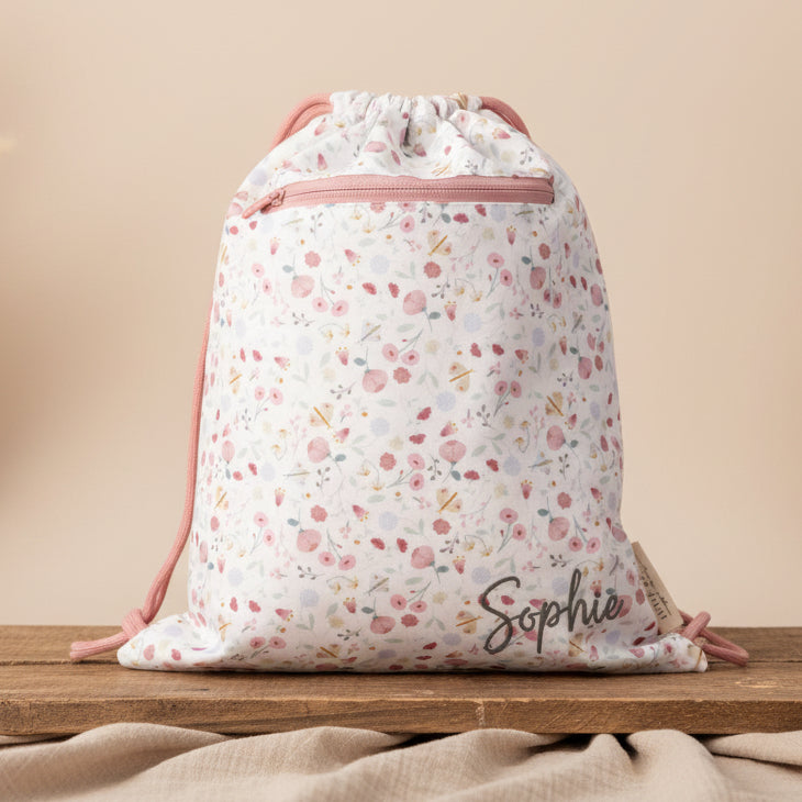 Drawstring bag Flowers & Butterflies | Little Dutch