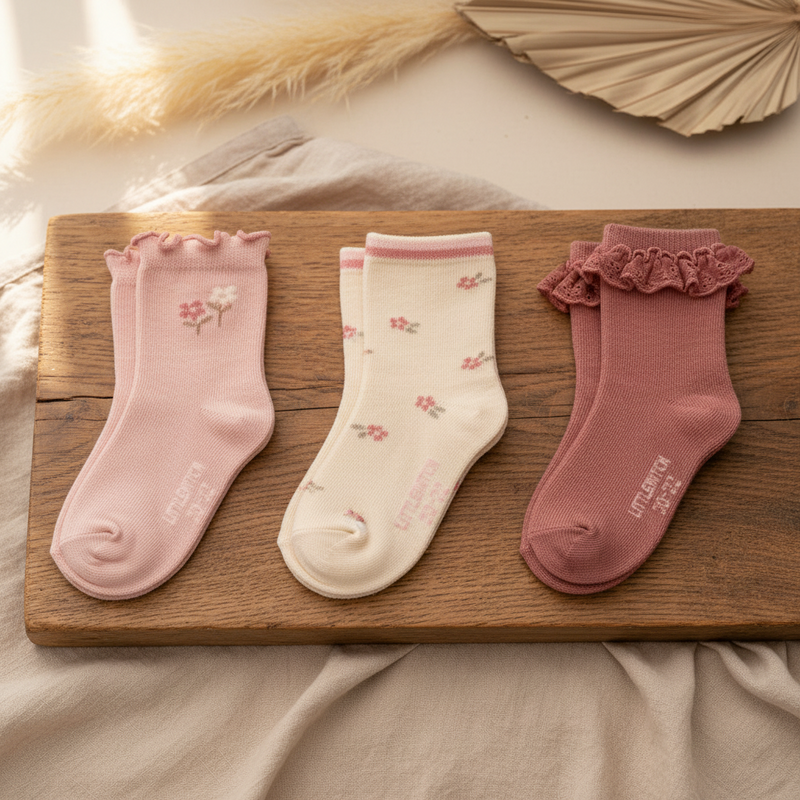 Lot de 3 paires de chaussettes multicolores - 20-22 = 1-2 ans - Little Farm | Little Dutch