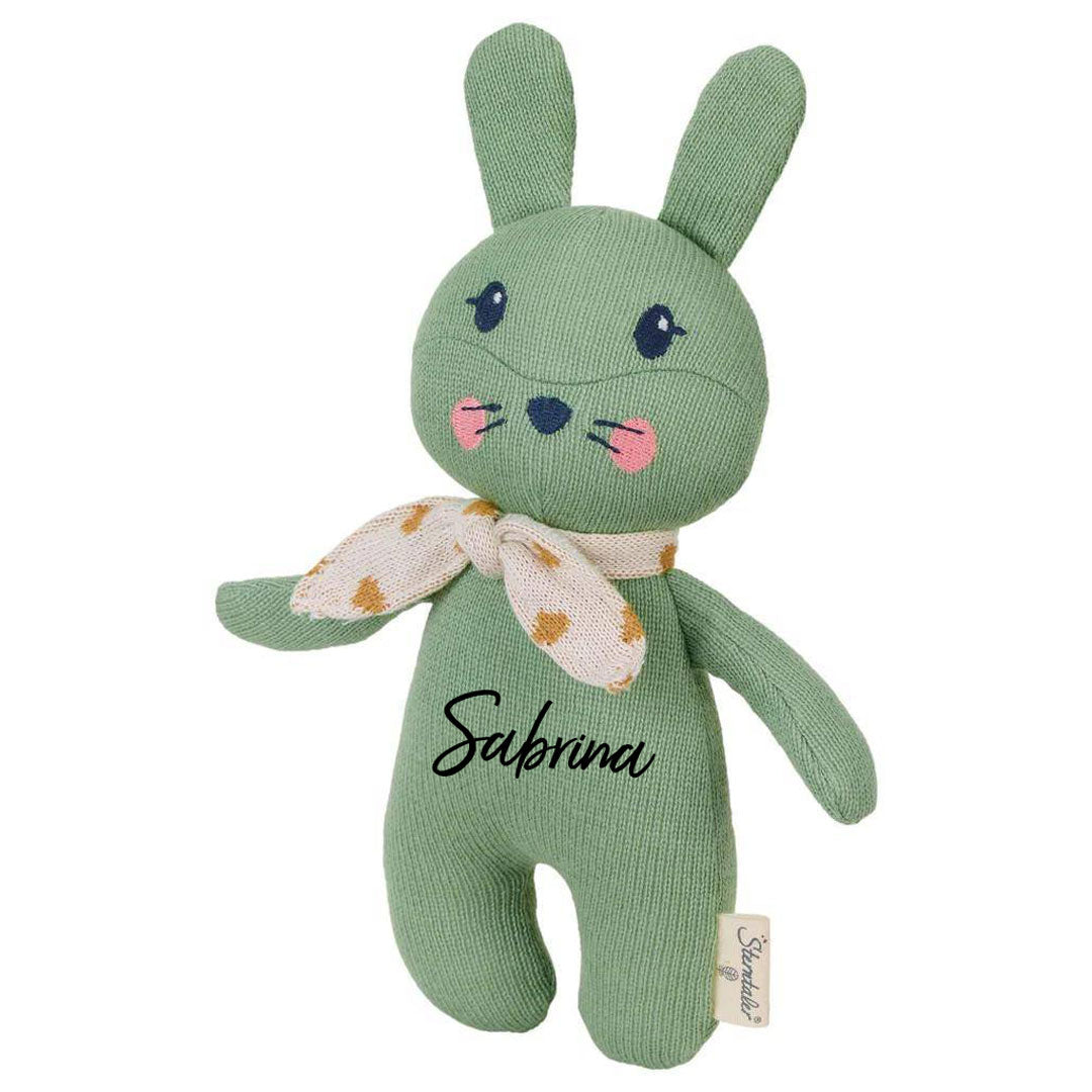 Kinni the Rabbit Cuddly Toy, Green | Sterntaler
