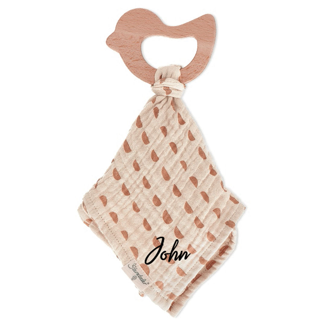 Knuffel + grijpspeeltje, beige | Sterntaler