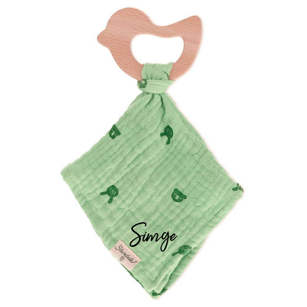 Knuffel + grijpspeeltje, groen | Sterntaler