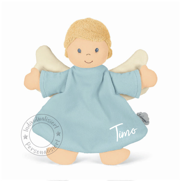 Beschermengel troostdeken met geschenkdoos inclusief wenskaart, blauw | Sterntaler