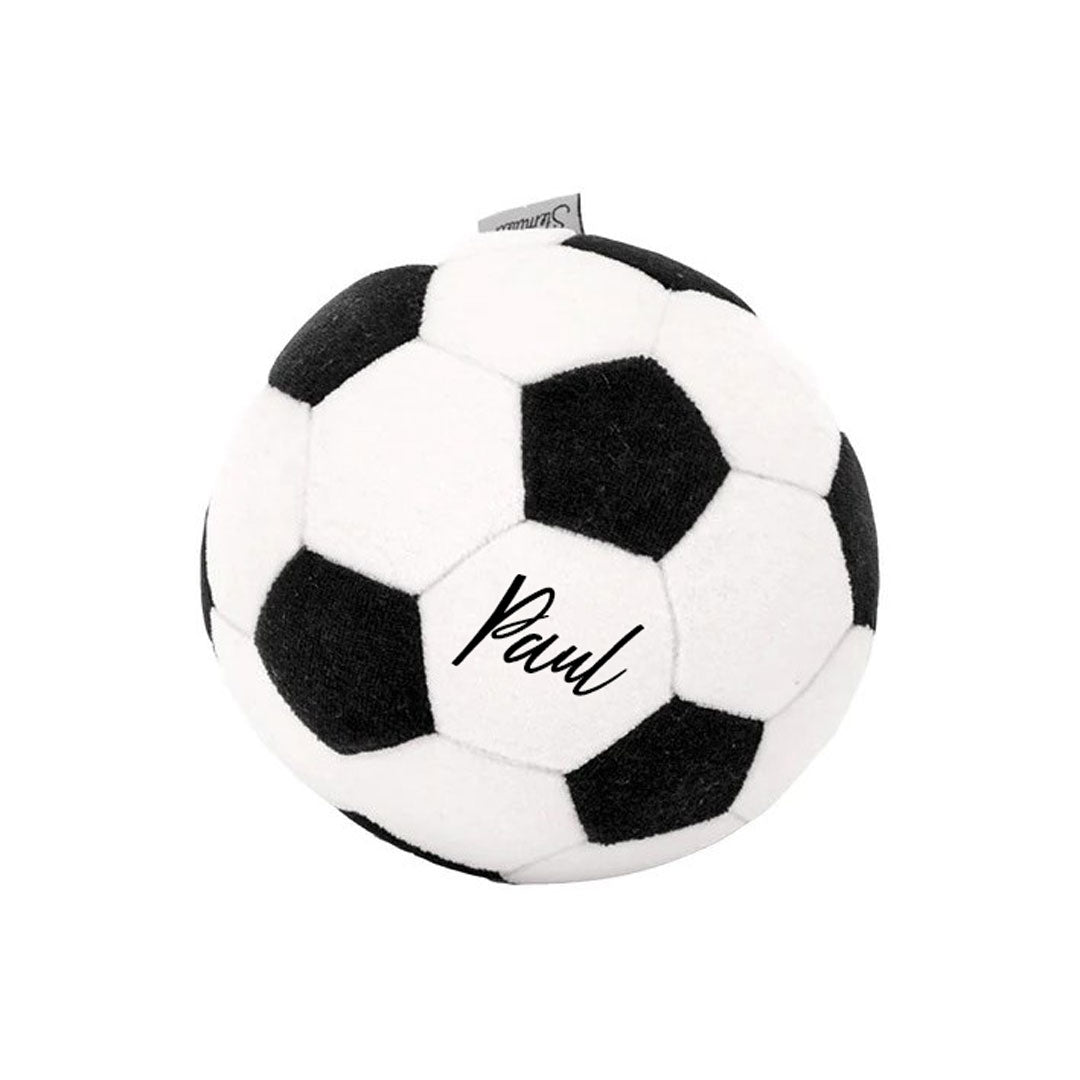 Rassel Stoffball, schwarz / weiß | Sterntaler