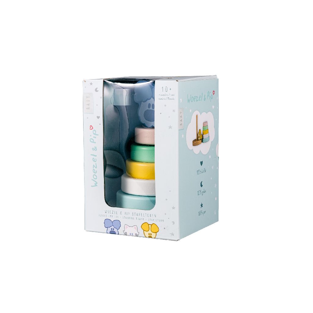 Wusel & Pip Baby Wusel Stapelturm zur Geburt | Rubo Toys