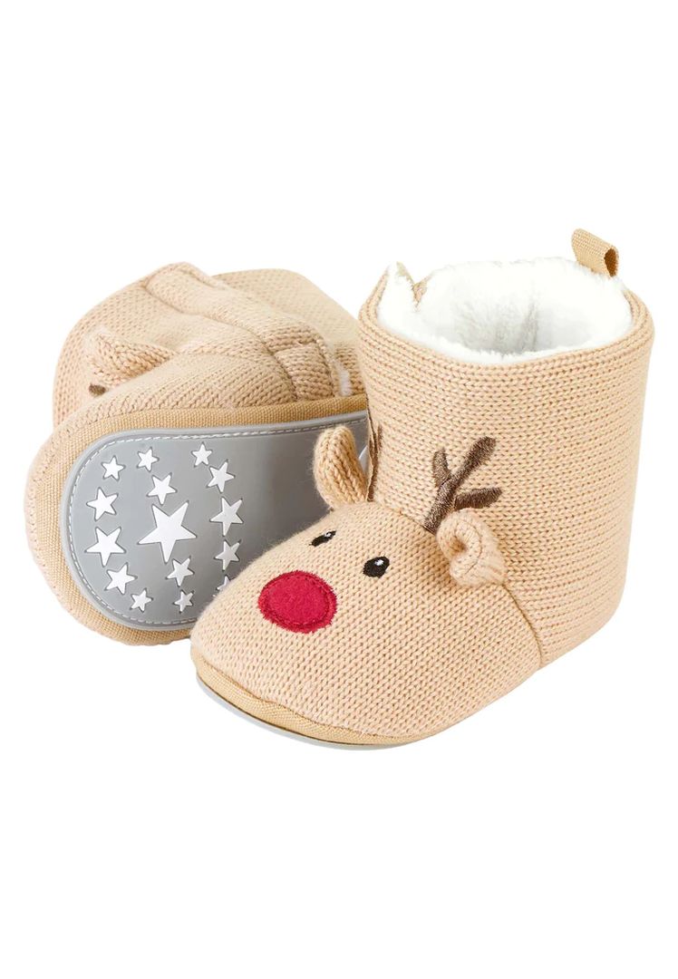 Baby reindeer boots size 22, beige | Sterntaler