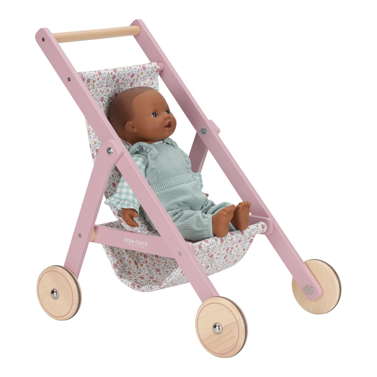 Wooden Doll Stroller | Little Dutch