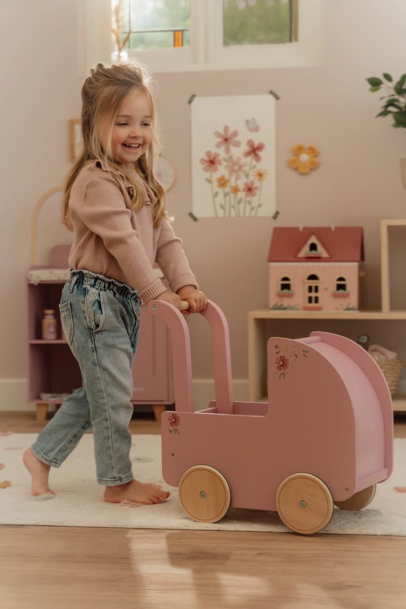 Puppenwagen Holz | Little Dutch