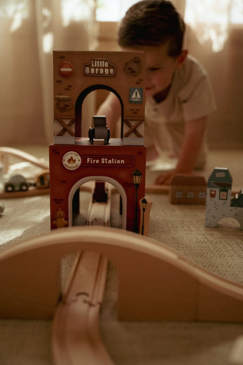 Stapelwürfel mit Autos | Little Dutch