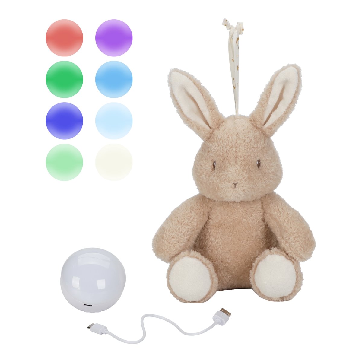 Kuschel-Hase Licht & Sound GRS | Little Dutch