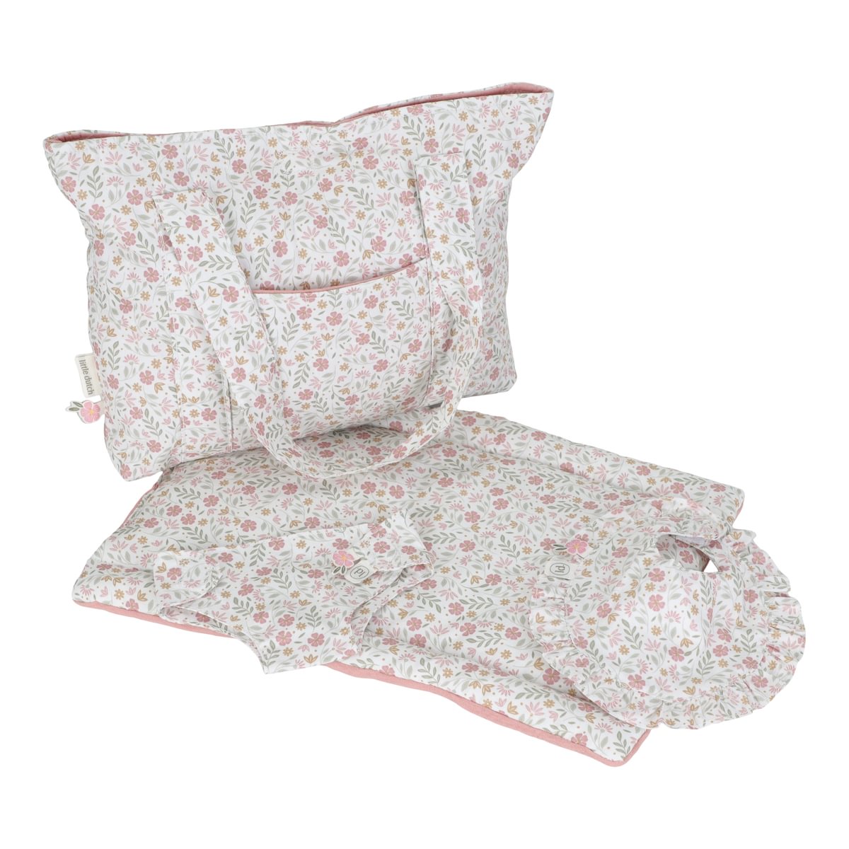 Soft Flowers Doll Changing Bag | Little Dutch