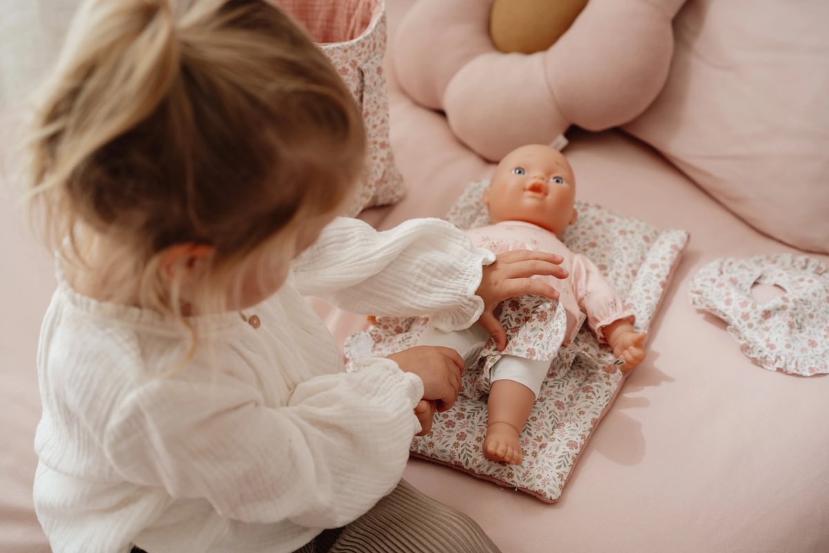 Puppenwickeltasche Soft Flowers | Little Dutch