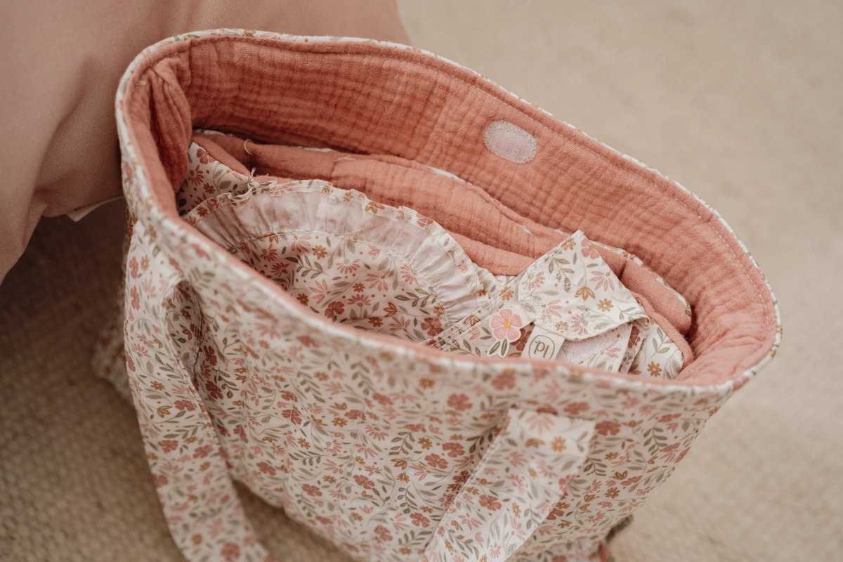 Puppenwickeltasche Soft Flowers | Little Dutch