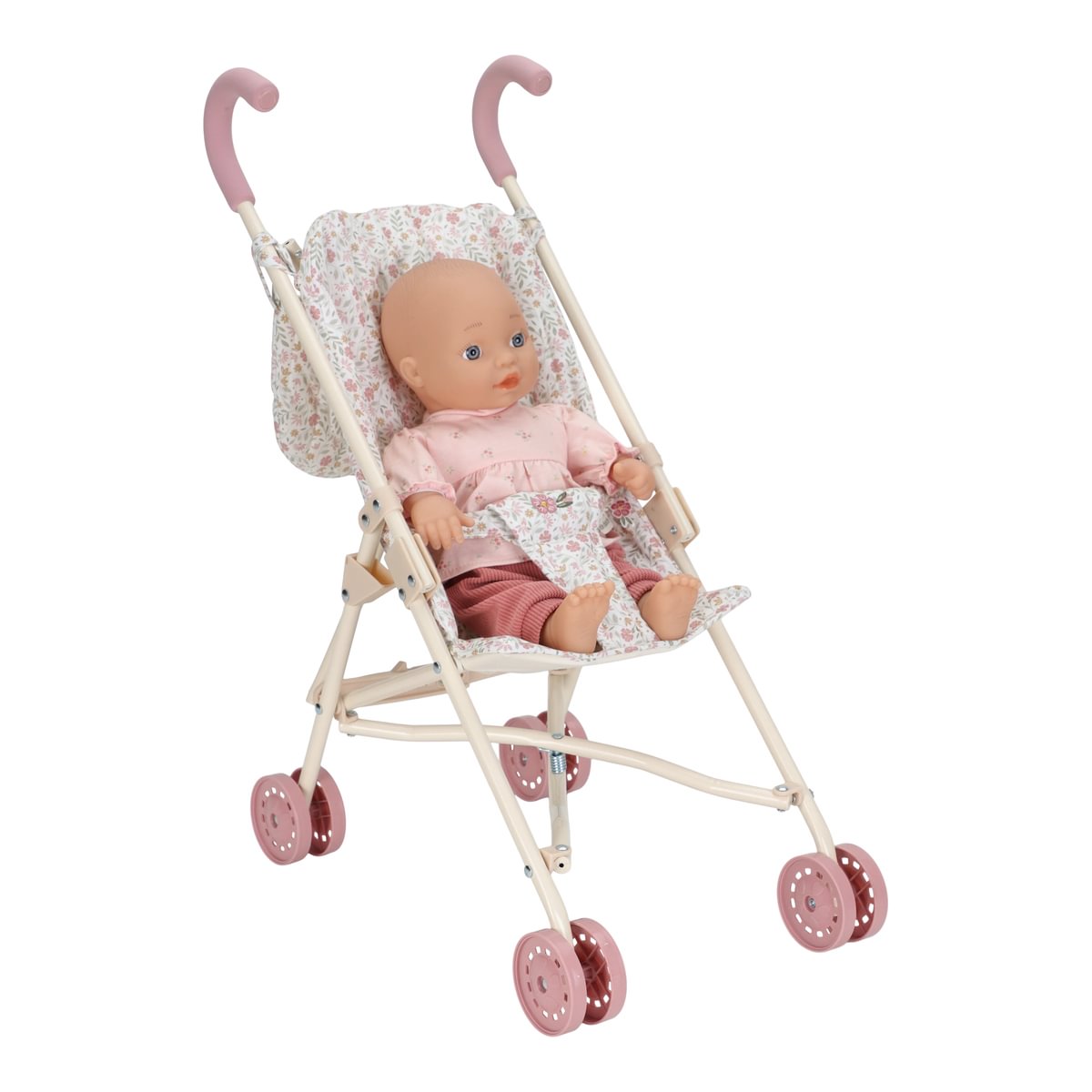 Metall-Puppenbuggy Soft Flowers | Little Dutch
