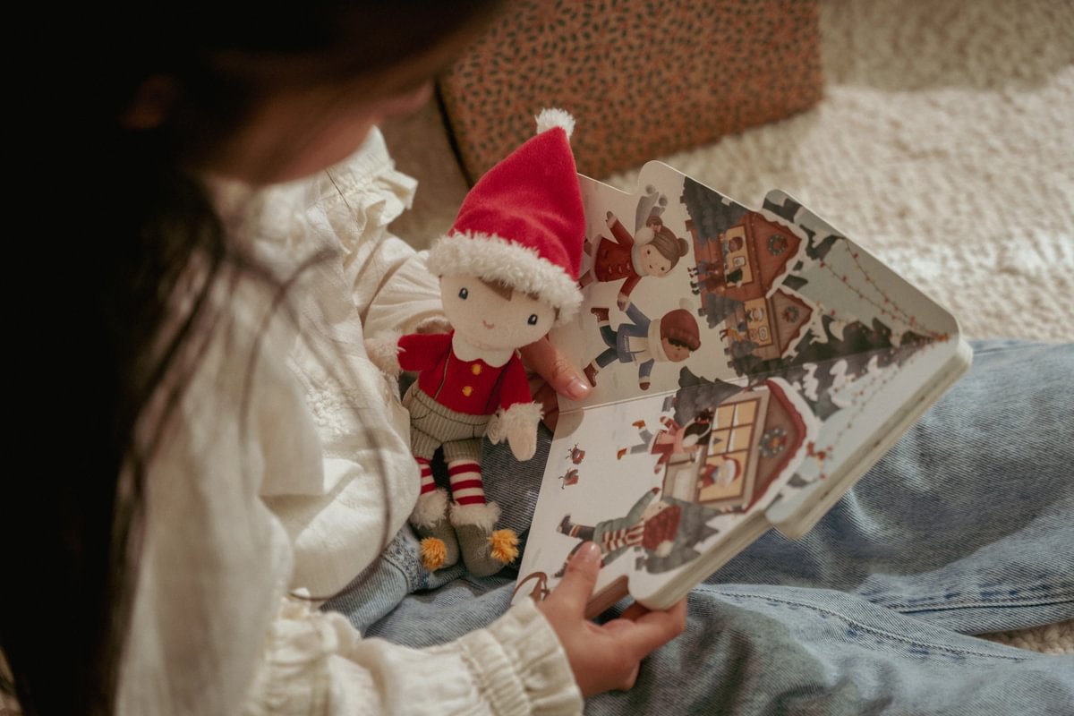 Geschenkset mit Weihnachtsbuch GRS | Little Dutch