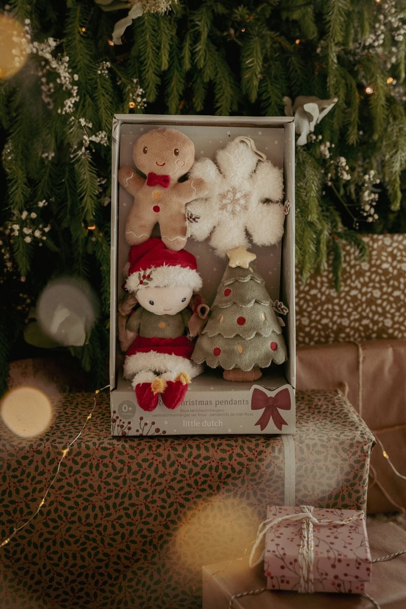 Weihnachtsanhänger Set Rosa GRS | Little Dutch