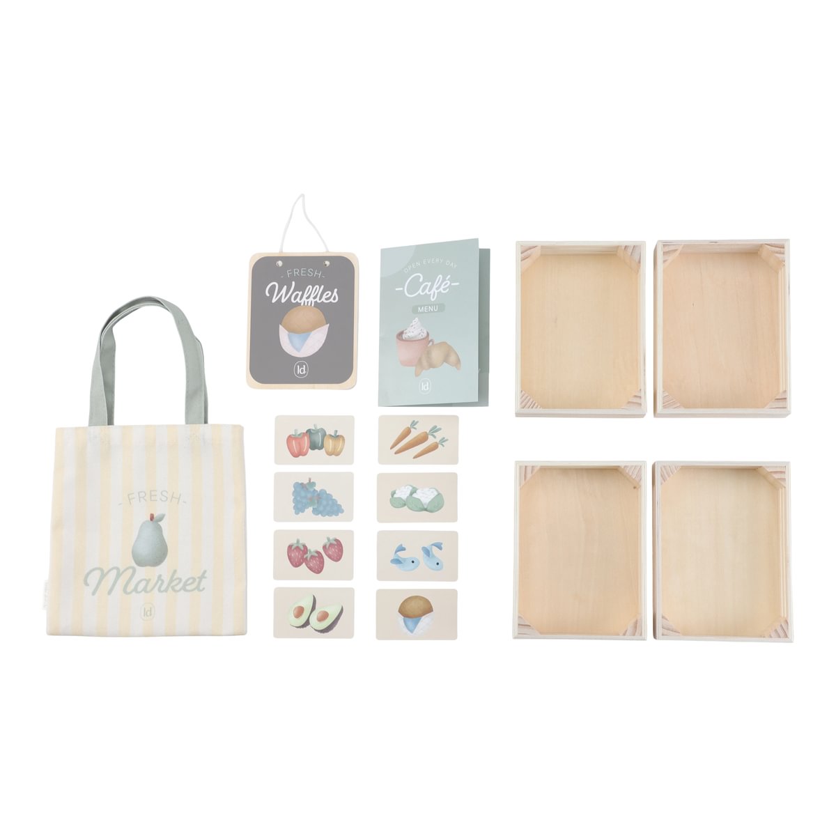 Wooden Market Stall & Café – 2-in-1 Game Stand
| Little Dutch