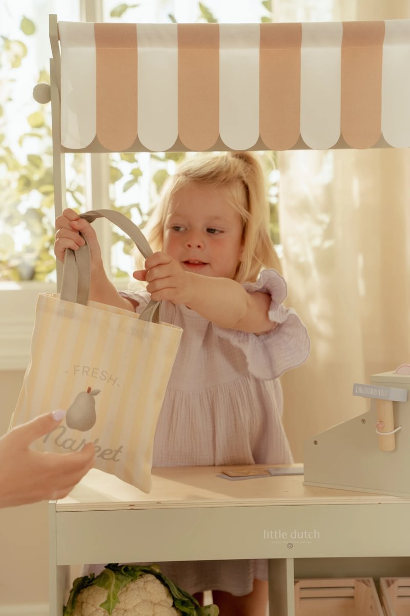 Wooden Market Stall & Café – 2-in-1 Game Stand
| Little Dutch