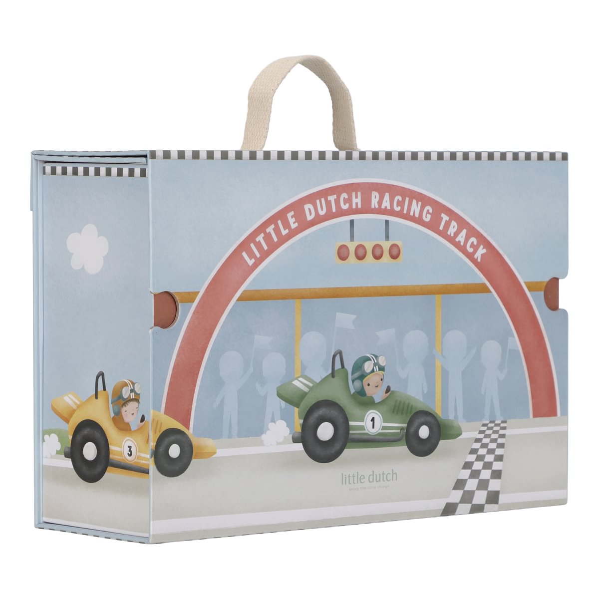 Toy suitcase with race track | Little Dutch