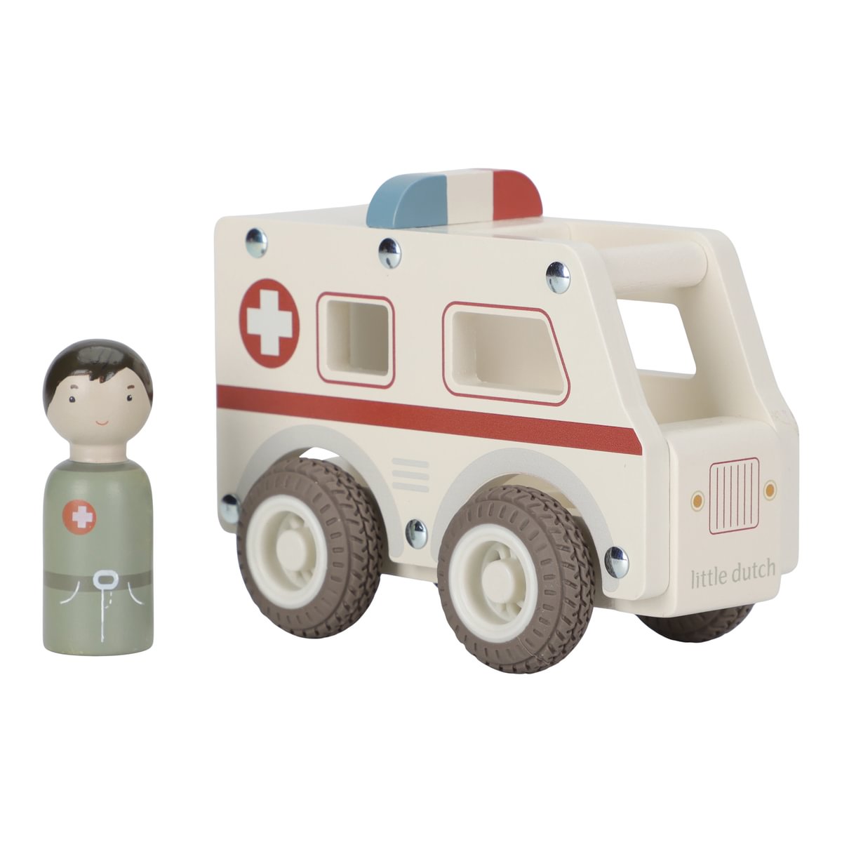 Wooden ambulance, customizable with name