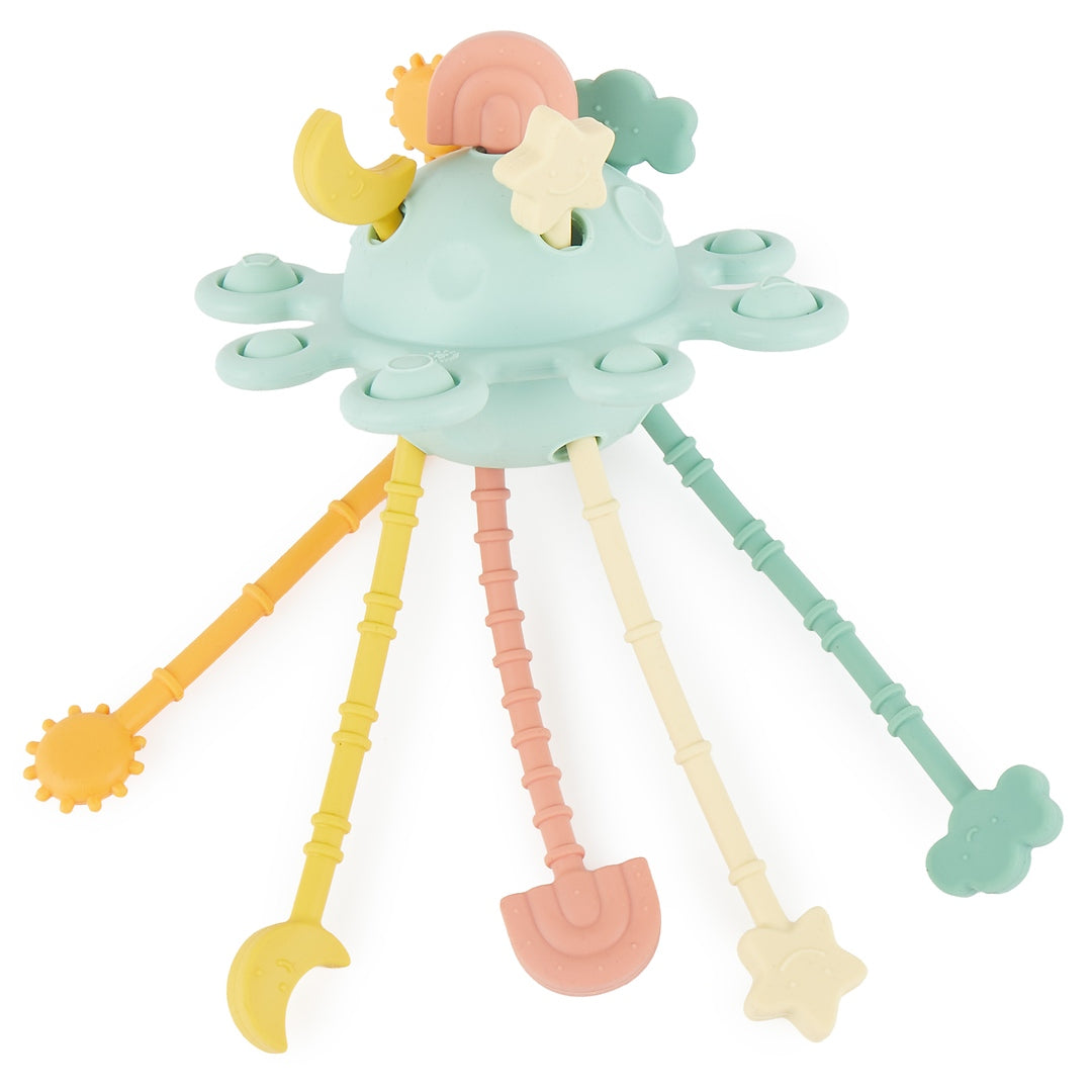 Silicone Montessori Activity Toy Planet - Eucalyptus | bieco