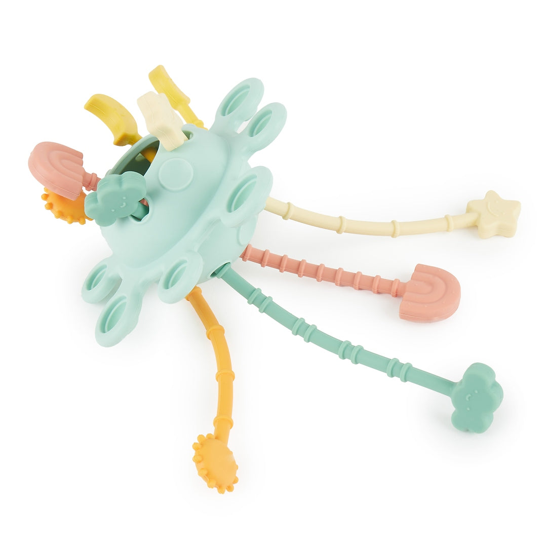 Silicone Montessori Activity Toy Planet - Eucalyptus | bieco