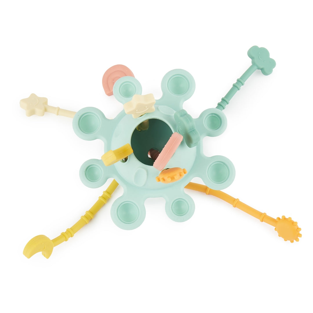 Silicone Montessori Activity Toy Planet - Eucalyptus | bieco