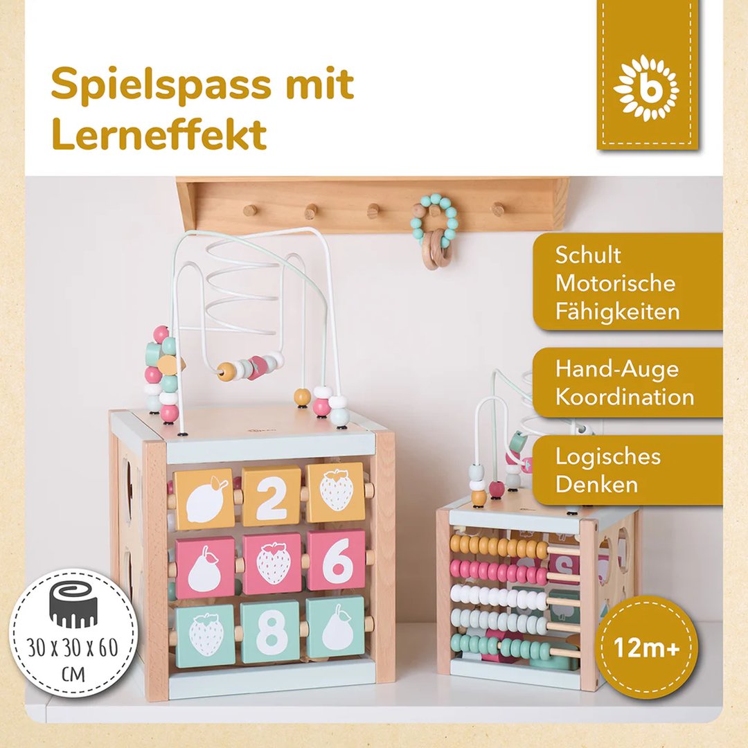 Motor skills cube Berry XXL wood | bieco