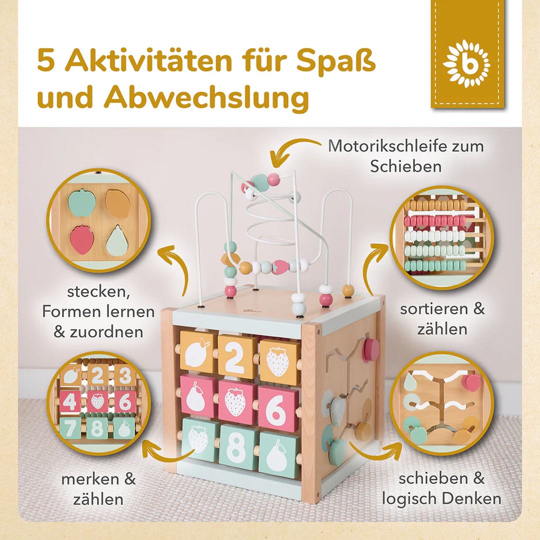Motorikwürfel Berry XXL Holz | bieco