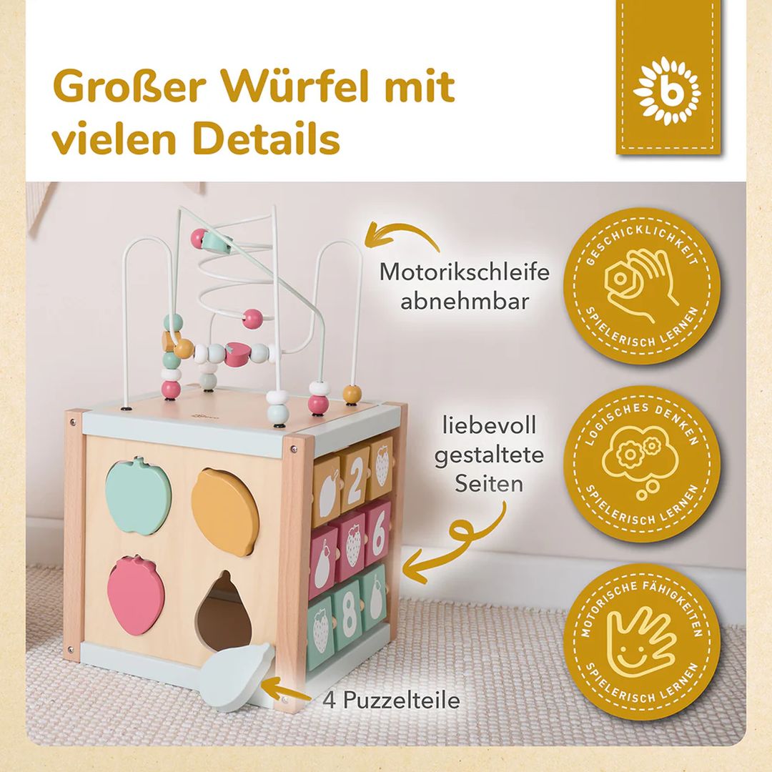 Motorikwürfel Berry XXL Holz | bieco