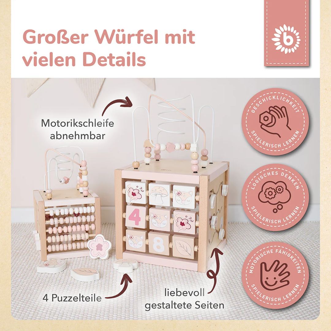 Motor skills cube deer Ella XXL wood | bieco
