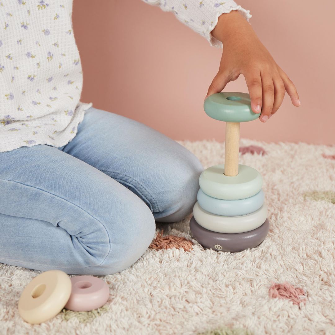 Stacking tower rose wood | bieco