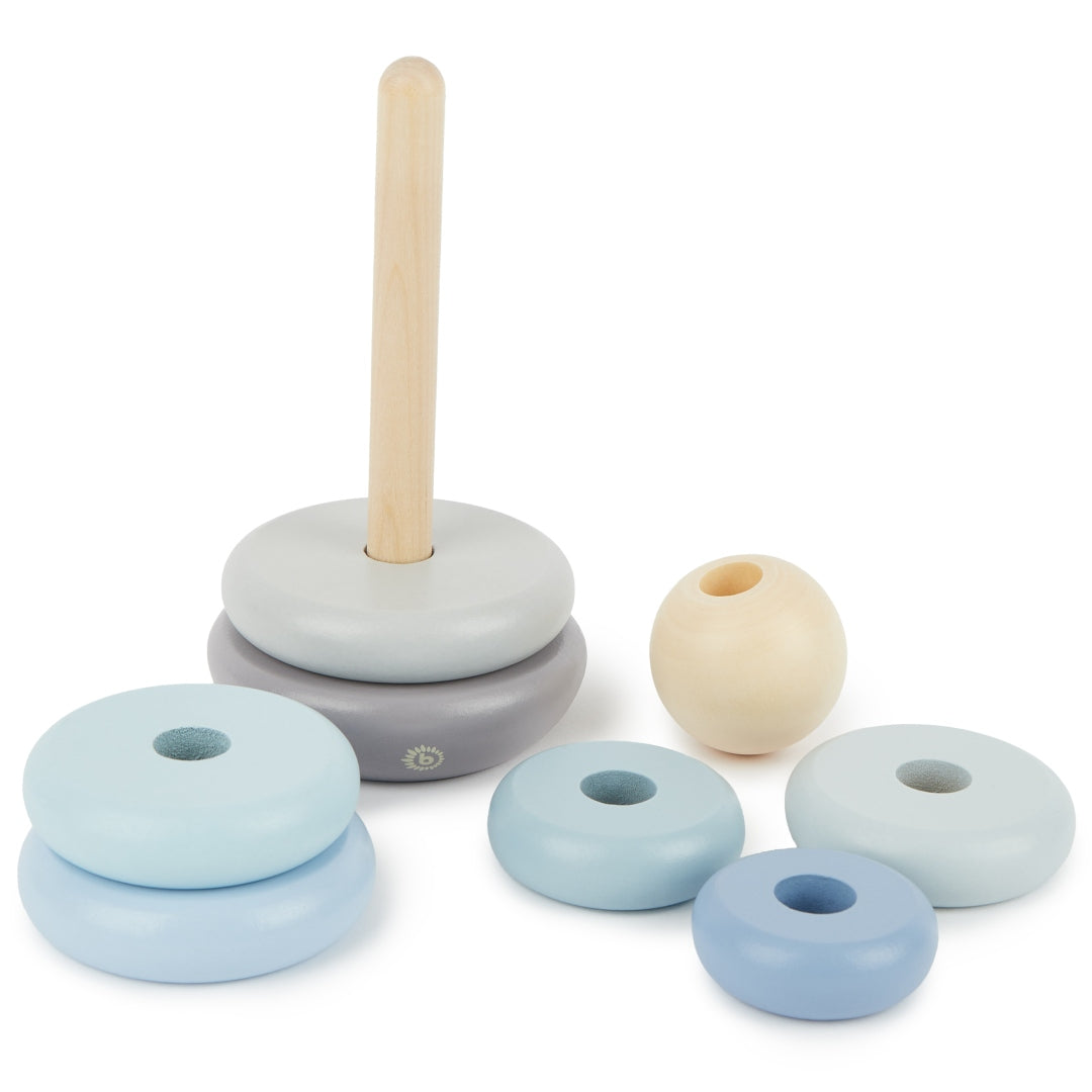 Hazy wood stacking tower | bieco